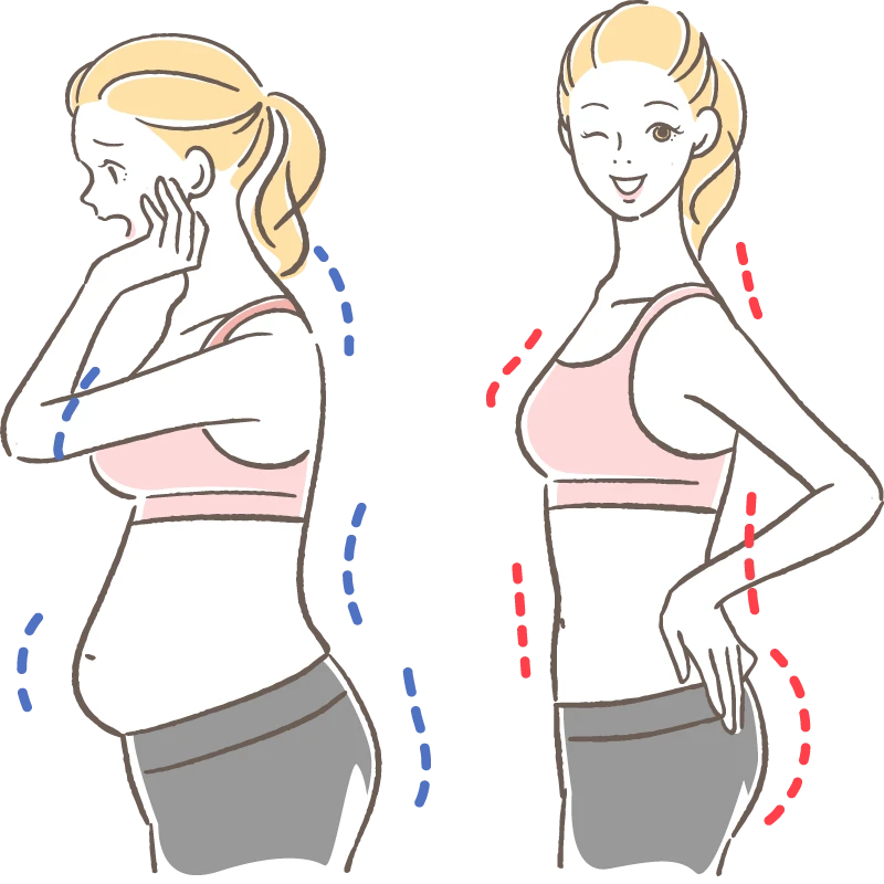 ダイエット、姿勢改善